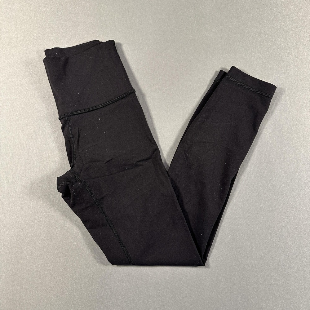 Lululemon Leggings‎ Womens 4 Black High Rise Ankle Yoga Athletic